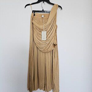 Joie Tan Pleated Dress